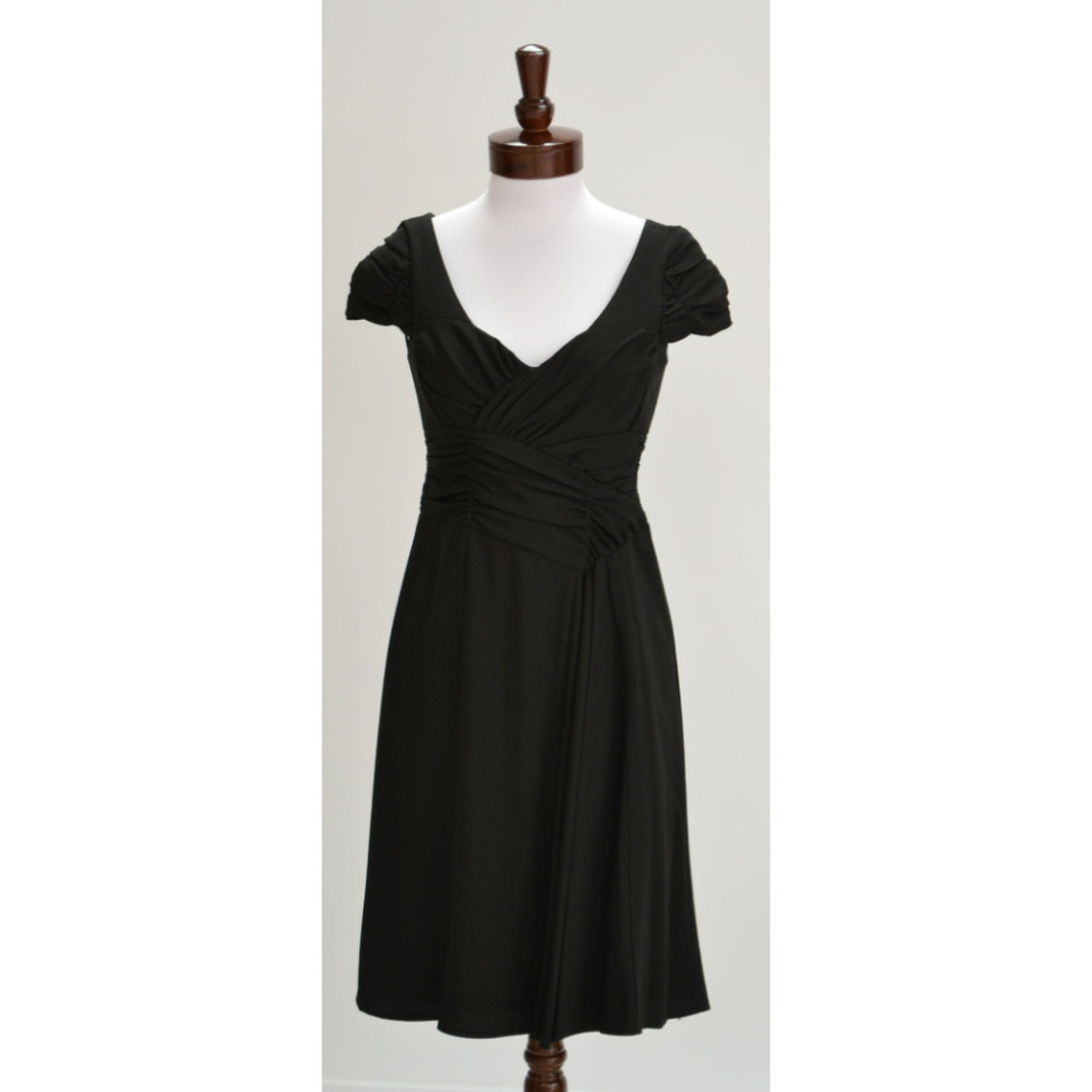 New Nanette Lepore Dress Ruched Holiday Size 10 - Picture 4 of 8